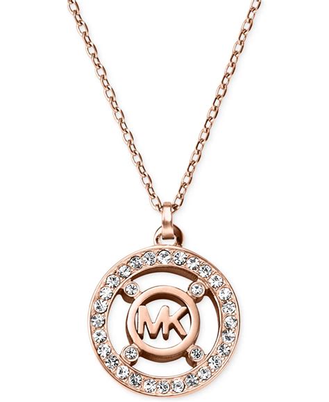 michael kors nevklace|michael kors necklace for women.